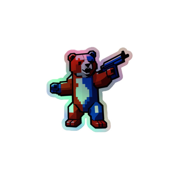 American Bear "Abearica" Holographic Sticker