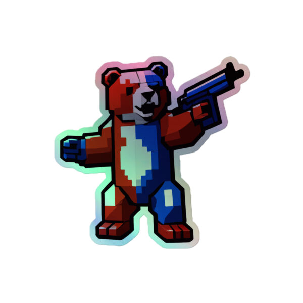 American Bear "Abearica" Holographic Sticker - Image 2