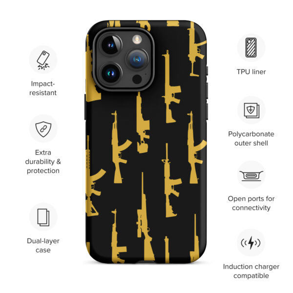 Golden Gun Tough Case for iPhone® 15 - Image 2