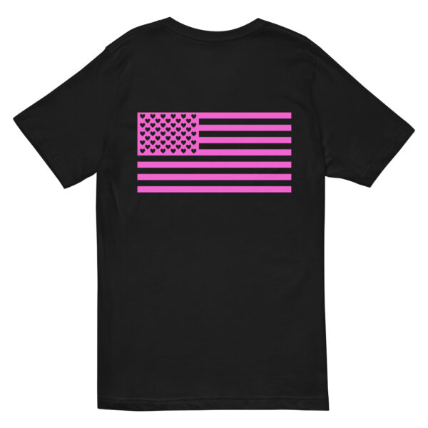 Women's Heart Flag Tee Hot Pink - Image 2