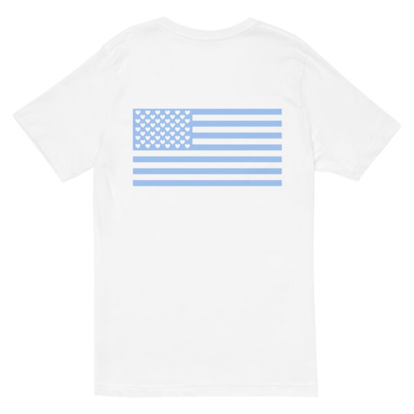 Women's Heart Flag Tee Baby Blue - Image 4