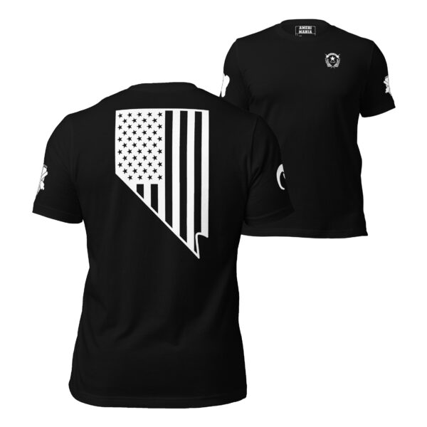 Battle Born NV Flag Monochrome American Made Premium Tee