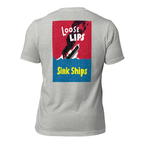 Vintage Navy Loose Lips Sink Ships Premium American Tee - Image 5