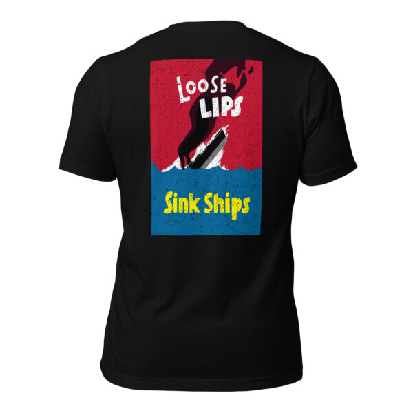 Vintage Navy Loose Lips Sink Ships Premium American Tee - Image 9