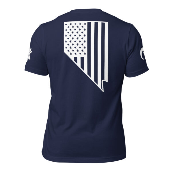 Battle Born NV Flag Monochrome American Made Premium Tee - Image 7