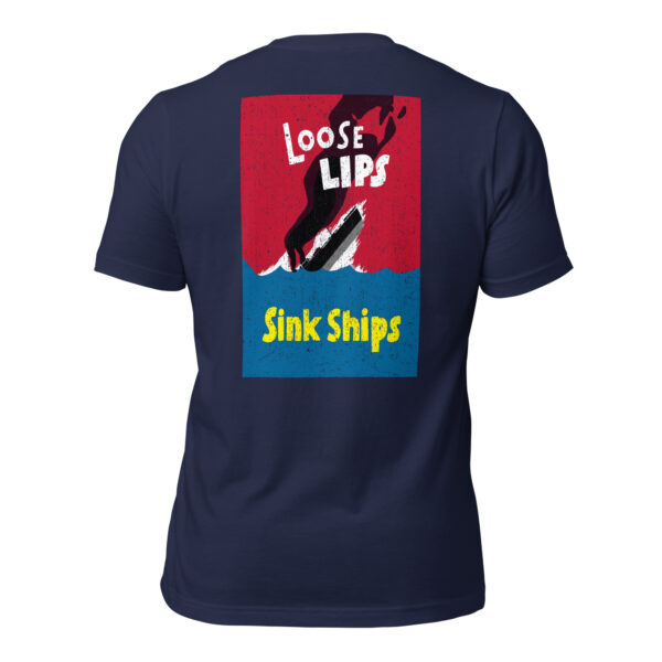 Vintage Navy Loose Lips Sink Ships Premium American Tee - Image 14