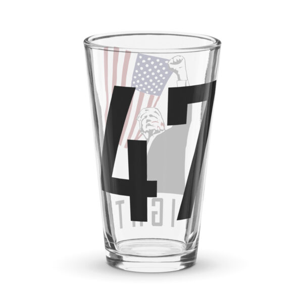 Trump Fight! Shaker Pint Glass - Image 2