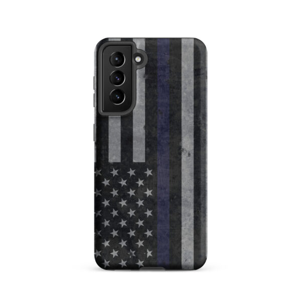 Blue Line Flag Distressed Samsung Tough Case - Image 7