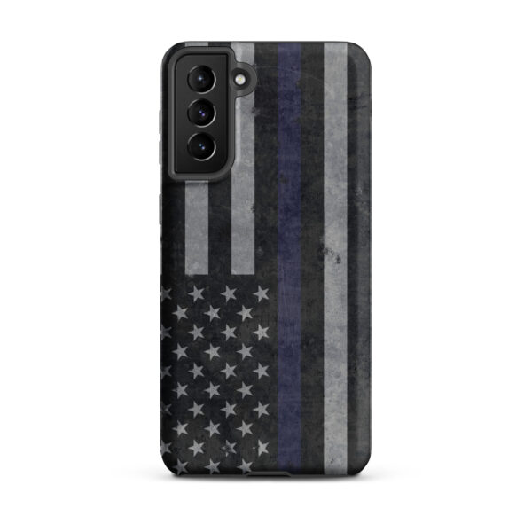 Blue Line Flag Distressed Samsung Tough Case - Image 8