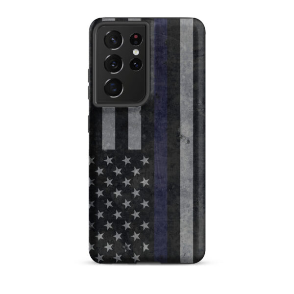 Blue Line Flag Distressed Samsung Tough Case - Image 9