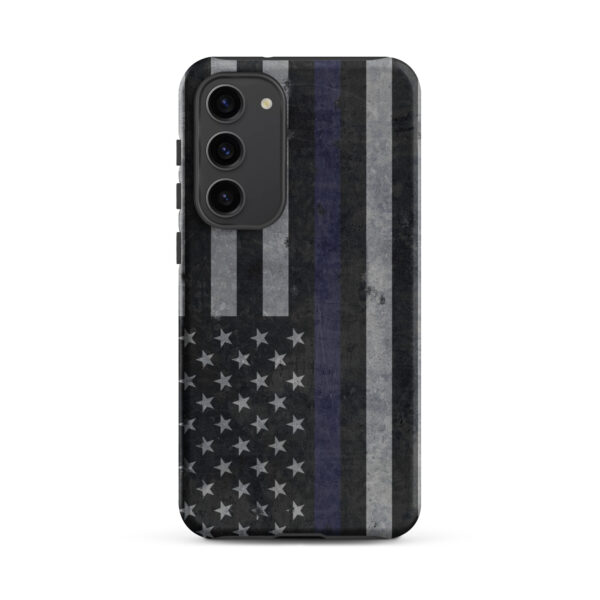 Blue Line Flag Distressed Samsung Tough Case - Image 3