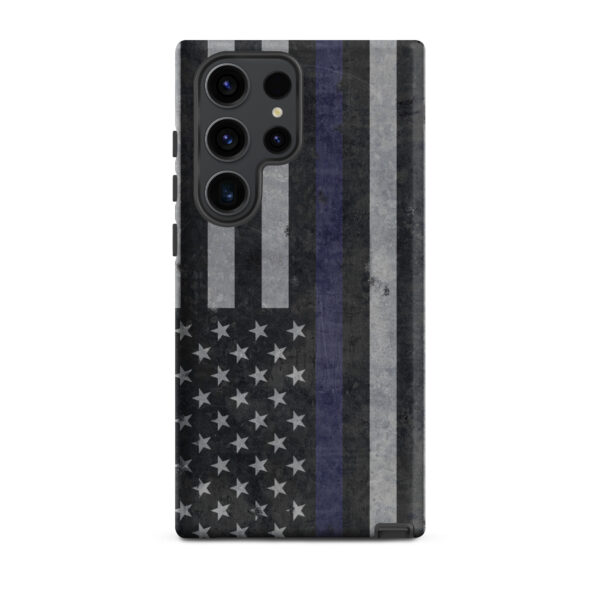 Blue Line Flag Distressed Samsung Tough Case - Image 4