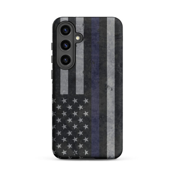 Blue Line Flag Distressed Samsung Tough Case - Image 6